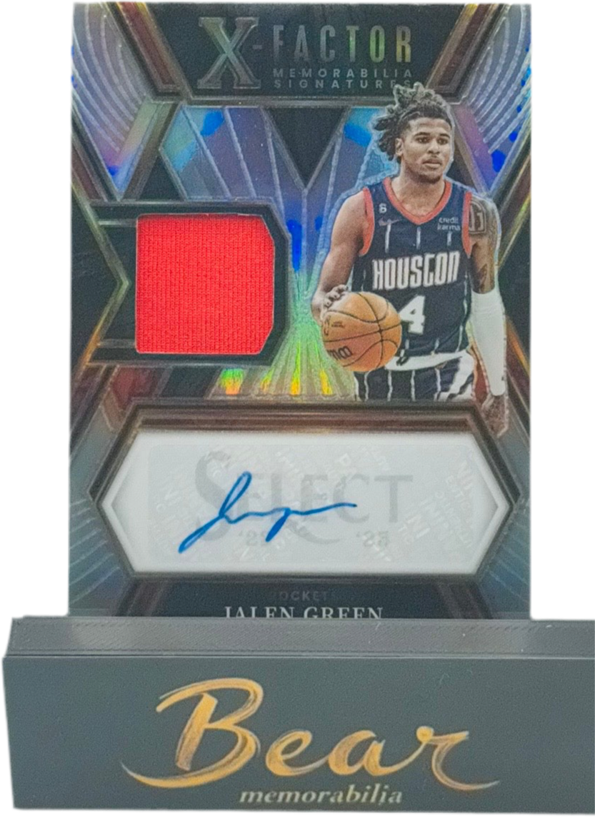 Jalen Green 2022-23 Select X-Factor Memorabilia Signatures #17