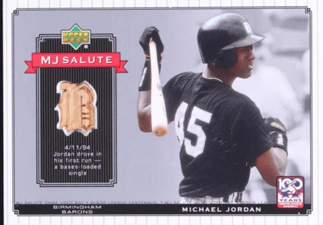 Michael Jordan 2001 Upper Deck Minors Centennial MJ Game Bat #MJB4