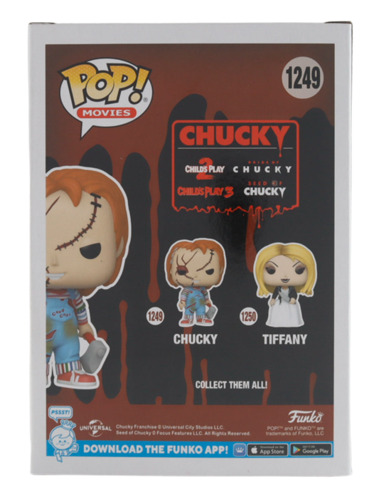 Alex Vincent Signed "Bride of Chucky" #1249 Chucky Funko Pop! Inscribed "Andy"