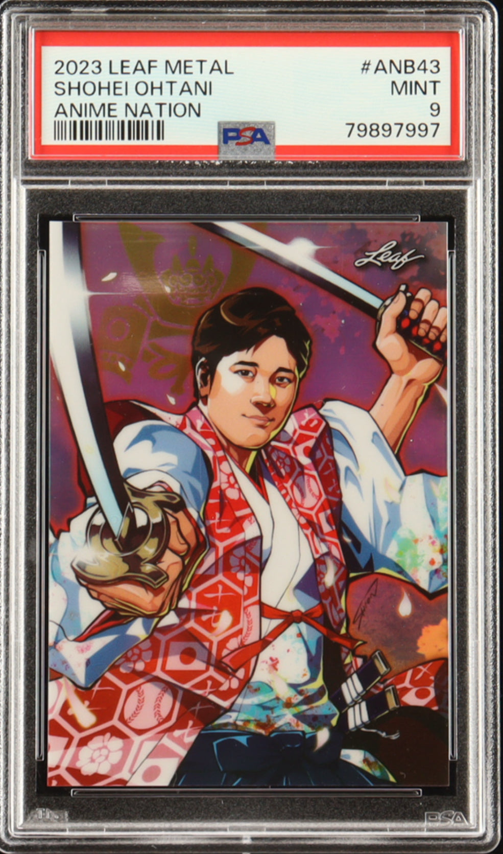 Shohei Ohtani 2023 Leaf Web Exclusives Anime Nation #ANB43