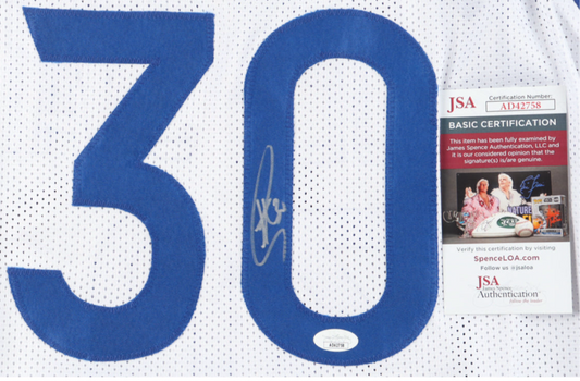 Stephen Curry Signed Career Highlight Stat Jersey