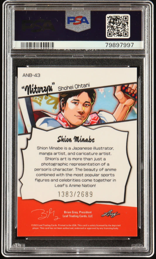 Shohei Ohtani 2023 Leaf Web Exclusives Anime Nation #ANB43