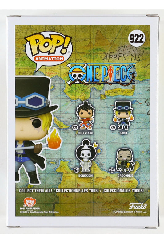 Johnny Yong Bosch Signed "Sabo" Funko Pop! #922 Inscribed "Sabo"