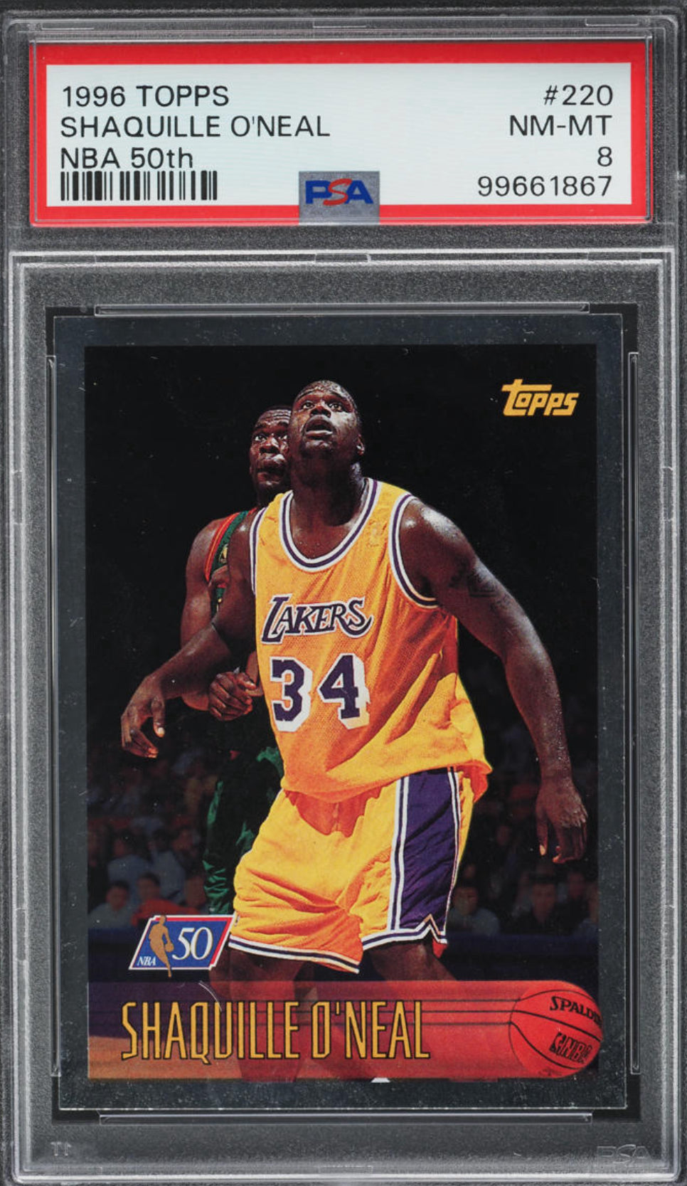 1996 Topps NBA 50th Shaquille O'Neal #220
