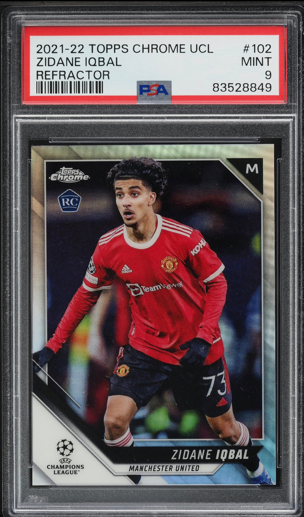 2021 Topps Chrome UEFA Champions League Refractor Zidane Iqbal ROOKIE #102