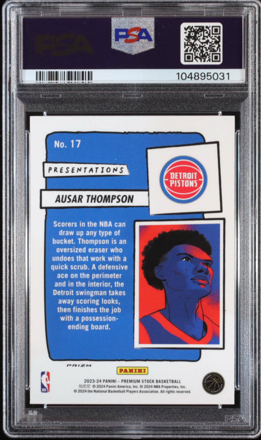 Ausar Thompson 2023-24 Hoops Premium Stock Presentations Premium #17 RC