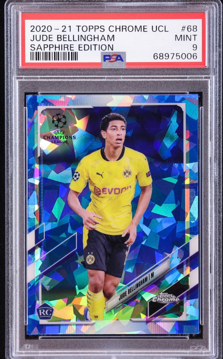 Jude Bellingham 2020-21 Topps Chrome Sapphire UEFA Champions League #68