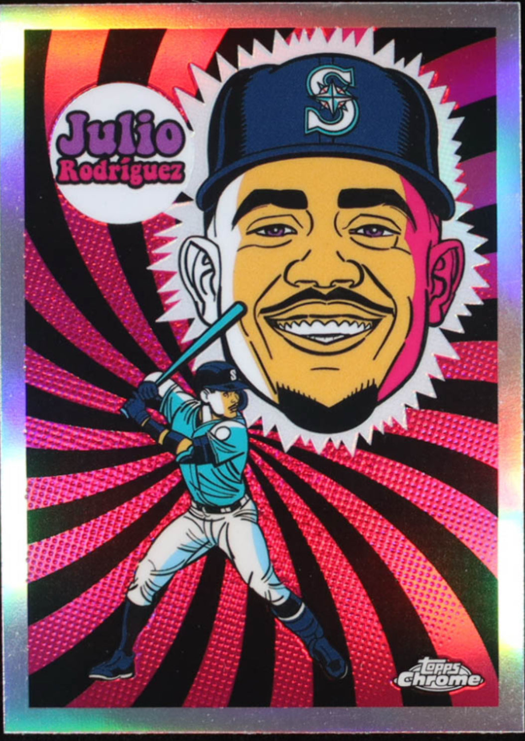 Julio Rodriguez 2023 Topps Chrome Ultra Violet All Stars #UV7