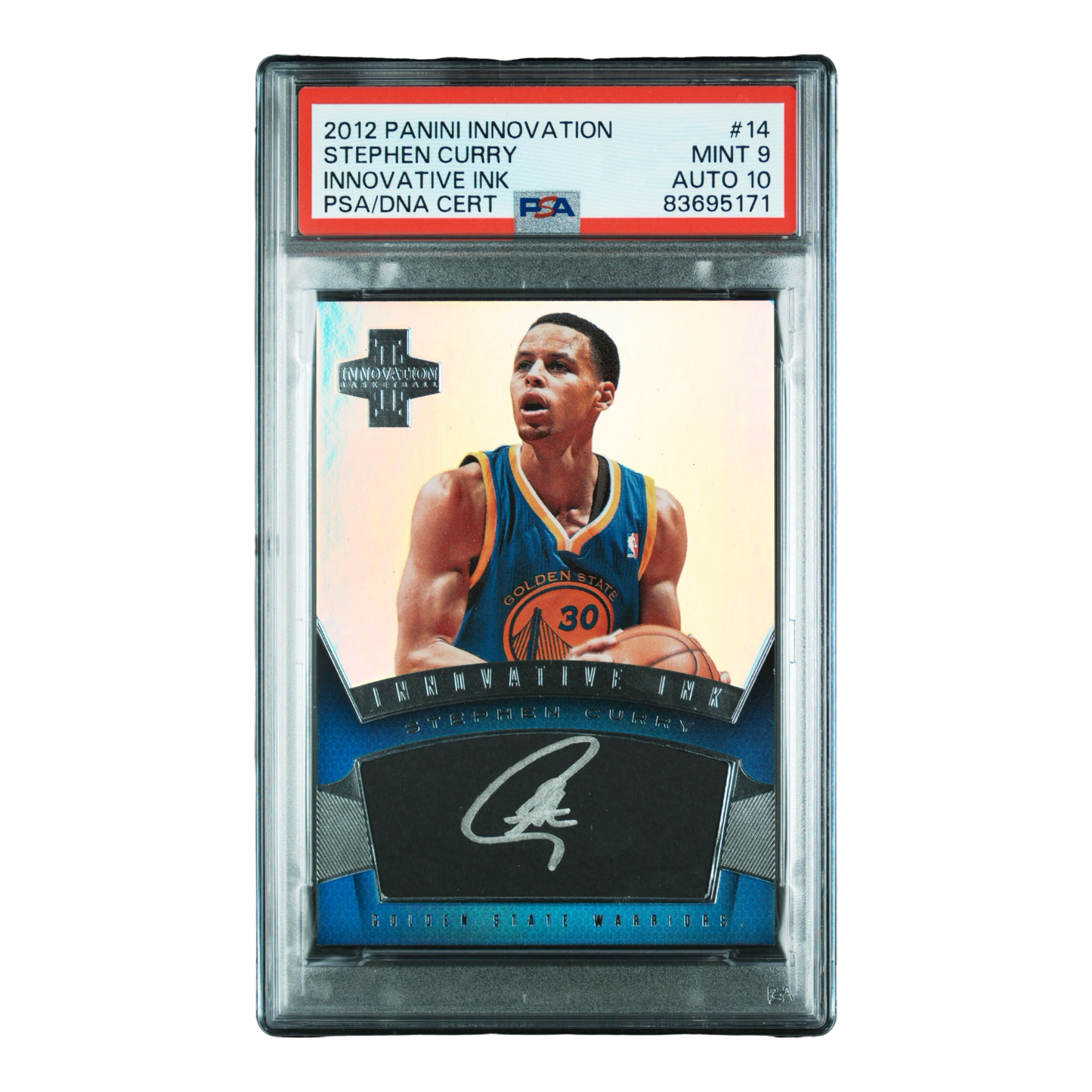 2012 PANINI INNOVATION INNOVATIVE INK #14 STEPHEN CURRY INNOVATIVE INK