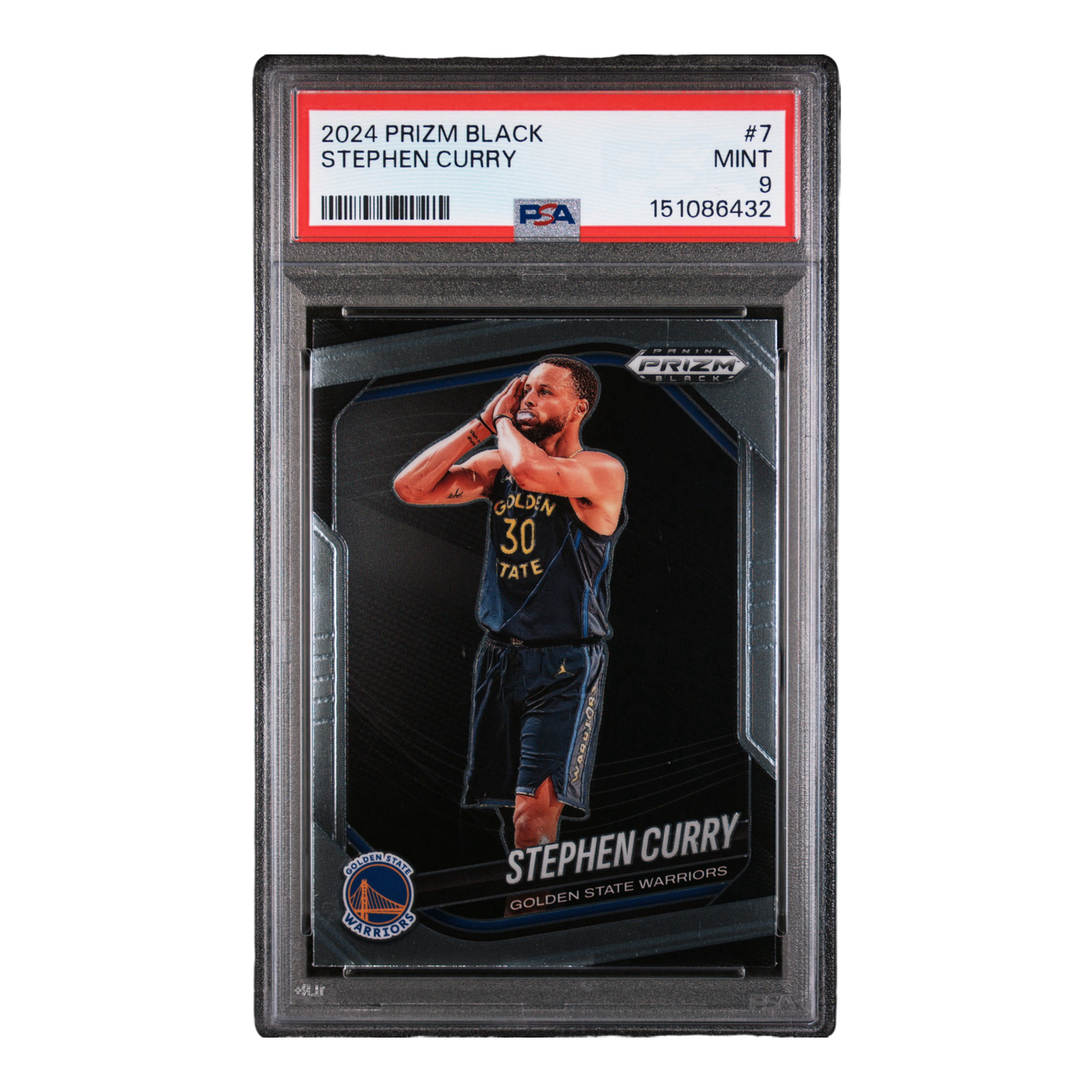 2024 PANINI PRIZM BLACK #7 STEPHEN CURRY