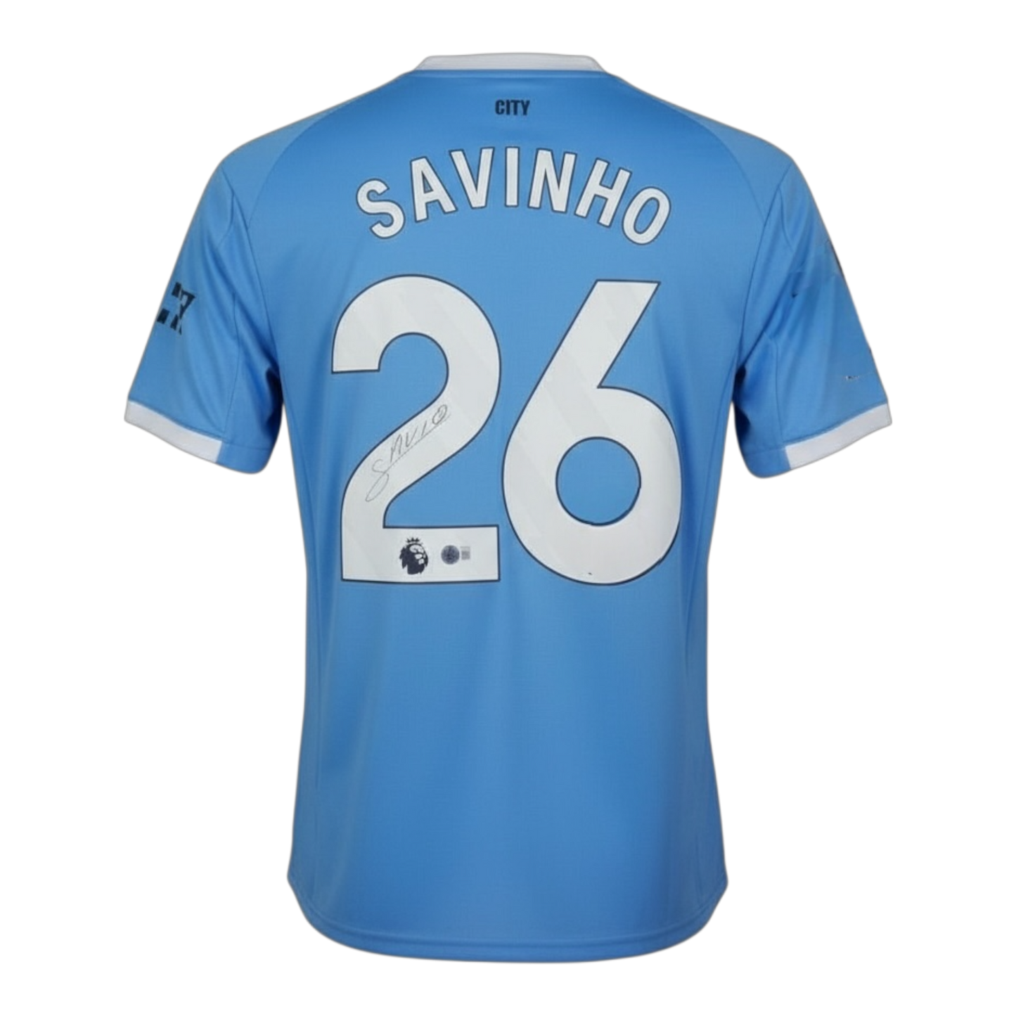 Savinho Signed Manchester City Puma Authentic Jersey (Beckett)