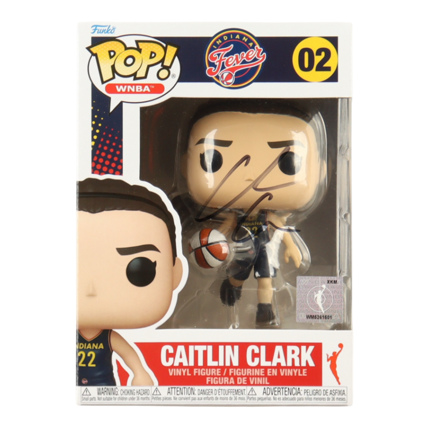 Caitlin Clark Signed Indiana Fever #02 Funko (PSA)