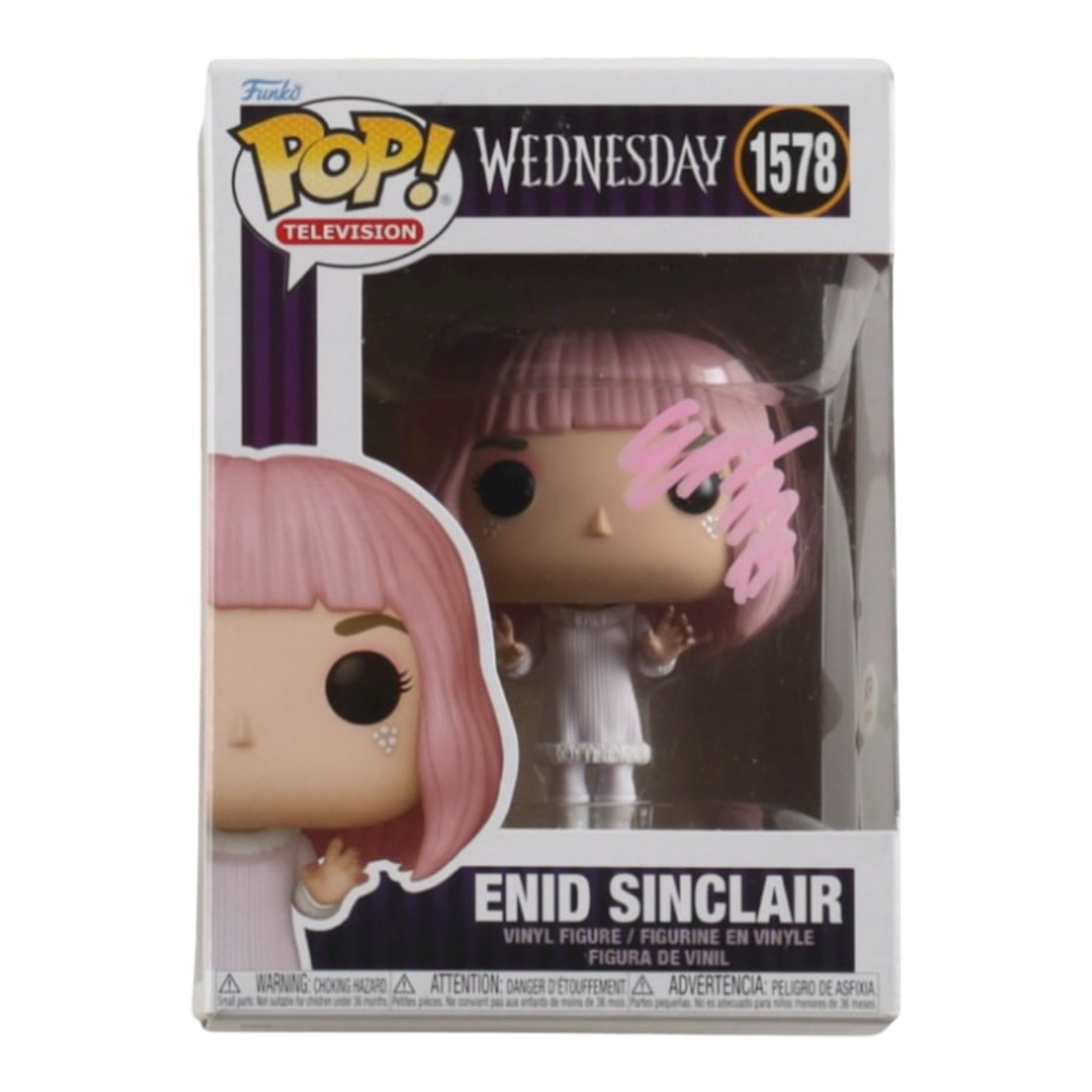Emma Myers Signed "Wednesday" #1578 Enid Sinclair Funko (PSA)