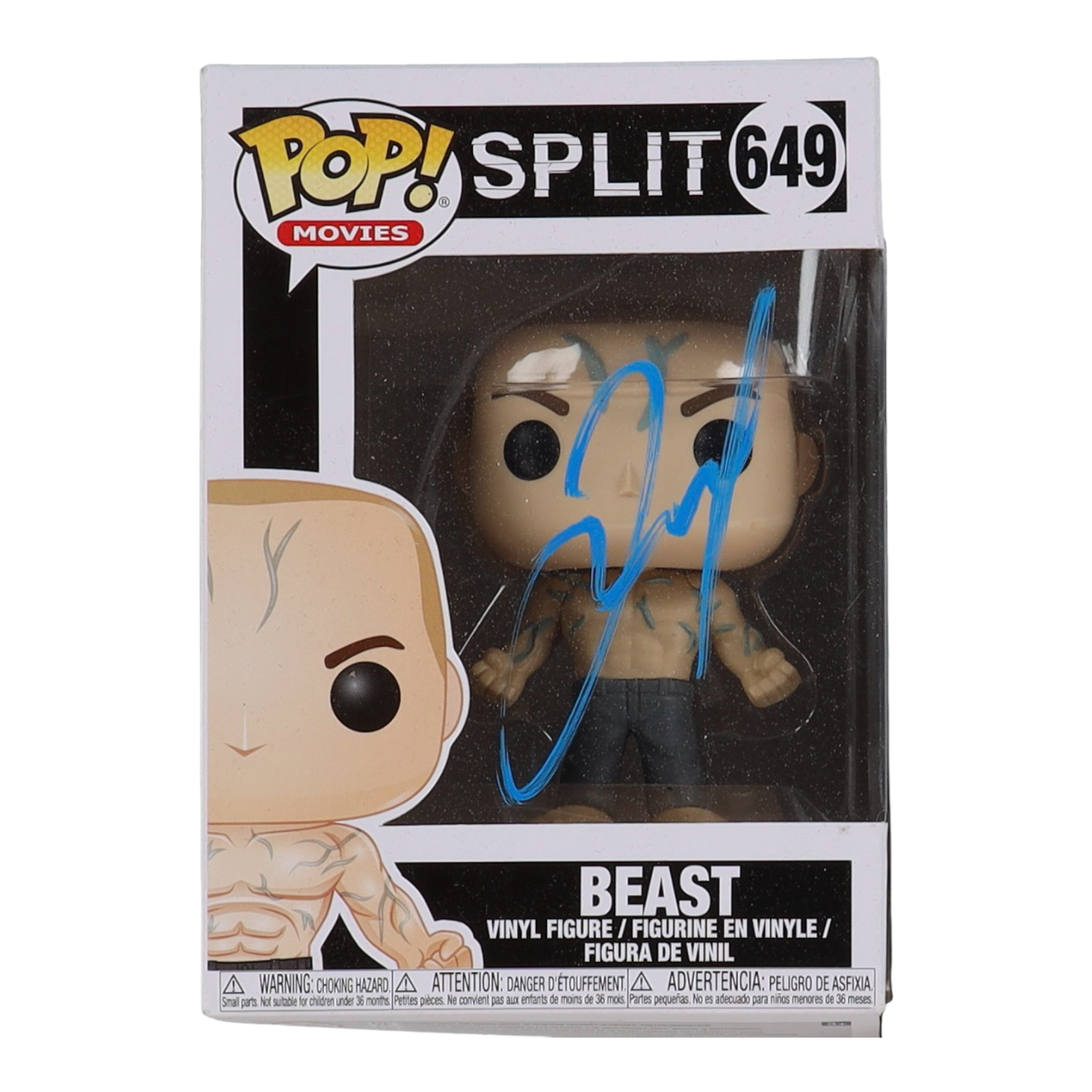 James McAvoy Signed "Split" #649 Beast Funko(JSA)