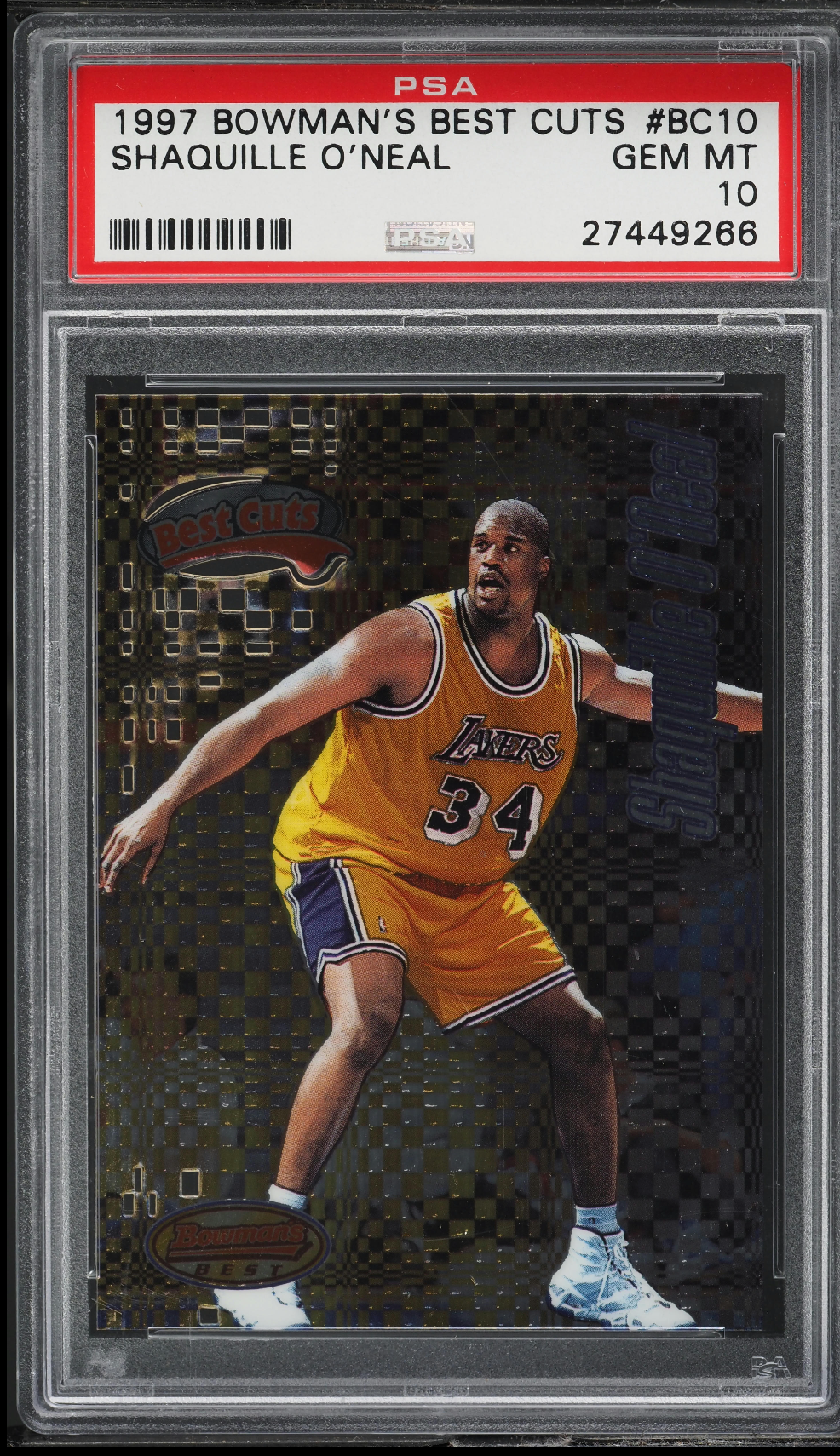 1997 Bowman's Best Best Cuts Shaquille O'Neal #BC10