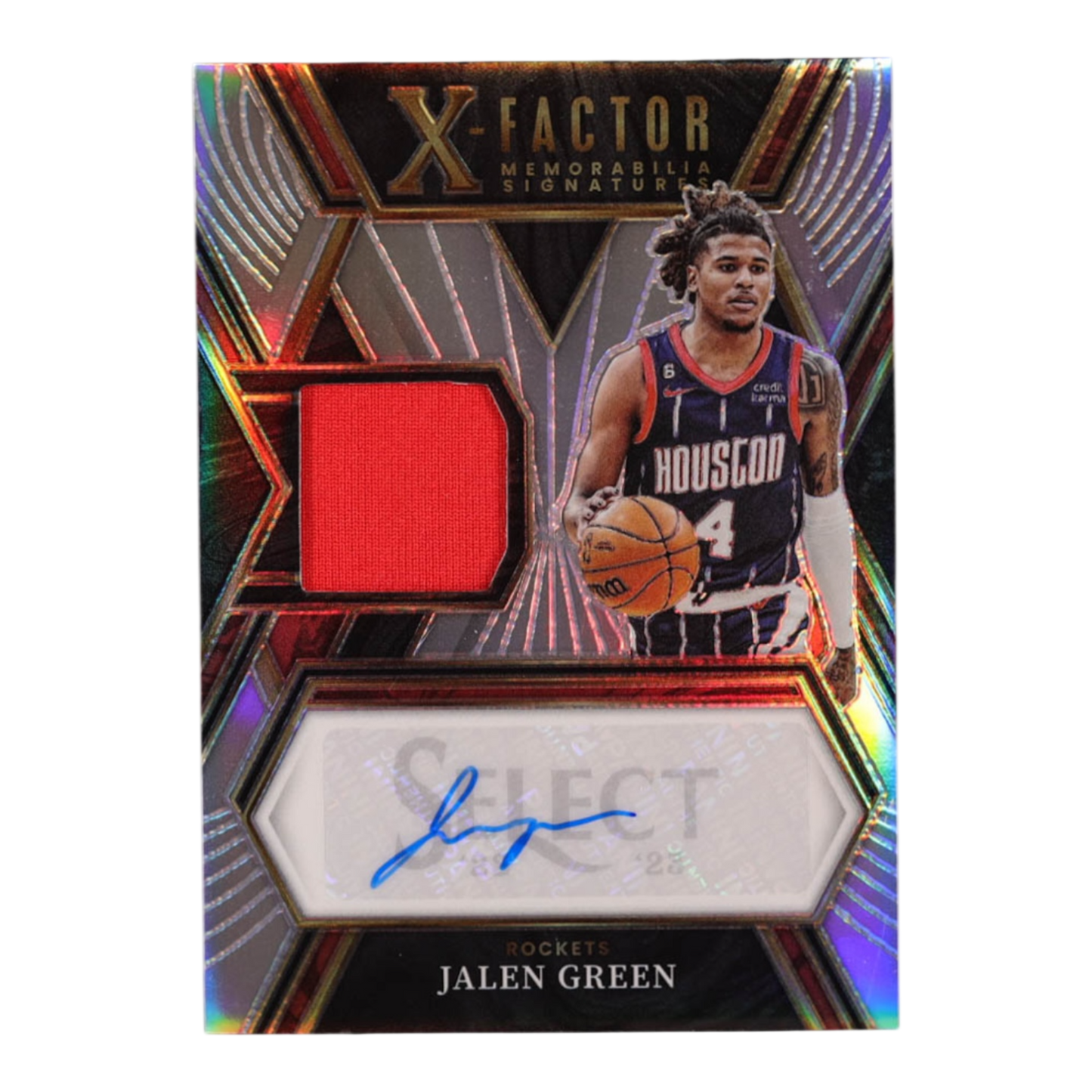 Jalen Green 2022-23 Select X-Factor Memorabilia Signatures #17