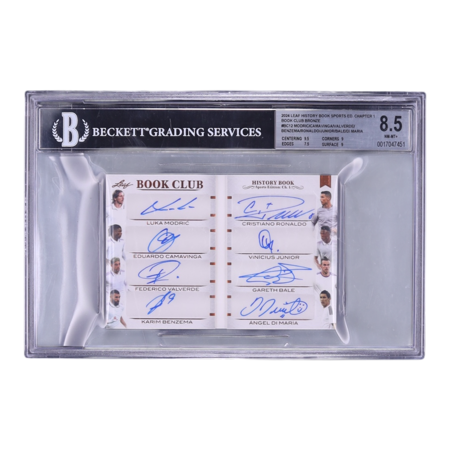 2024 Leaf Modric Camavinga Valverde Benzema Ronaldo Junior Bale Di maria AUTO