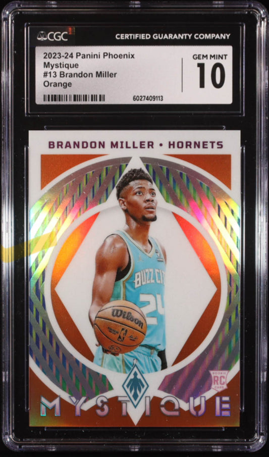 Brandon Miller 2023-24 Panini Phoenix Mystique Orange #13 RC
