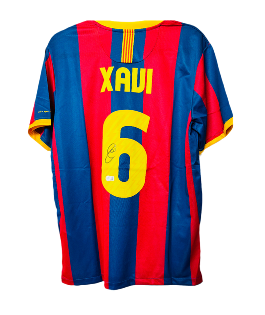 Xavi Signed Barcelona Jersey