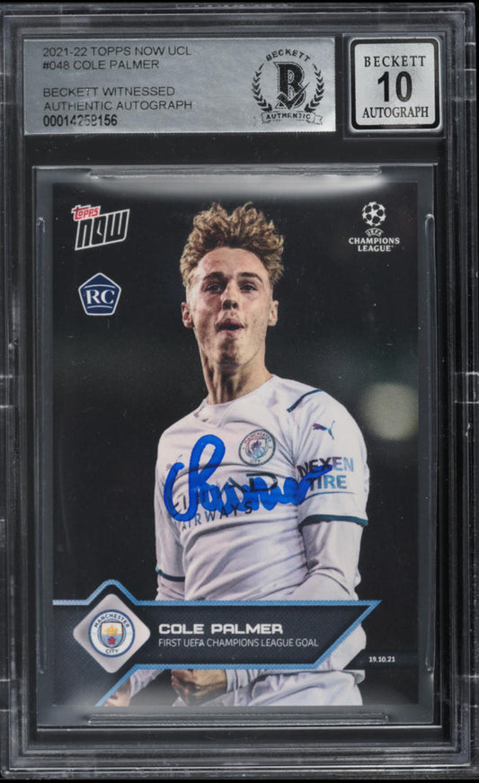 2021 Topps Now UEFA Champions League Cole Palmer ROOKIE AUTO #48