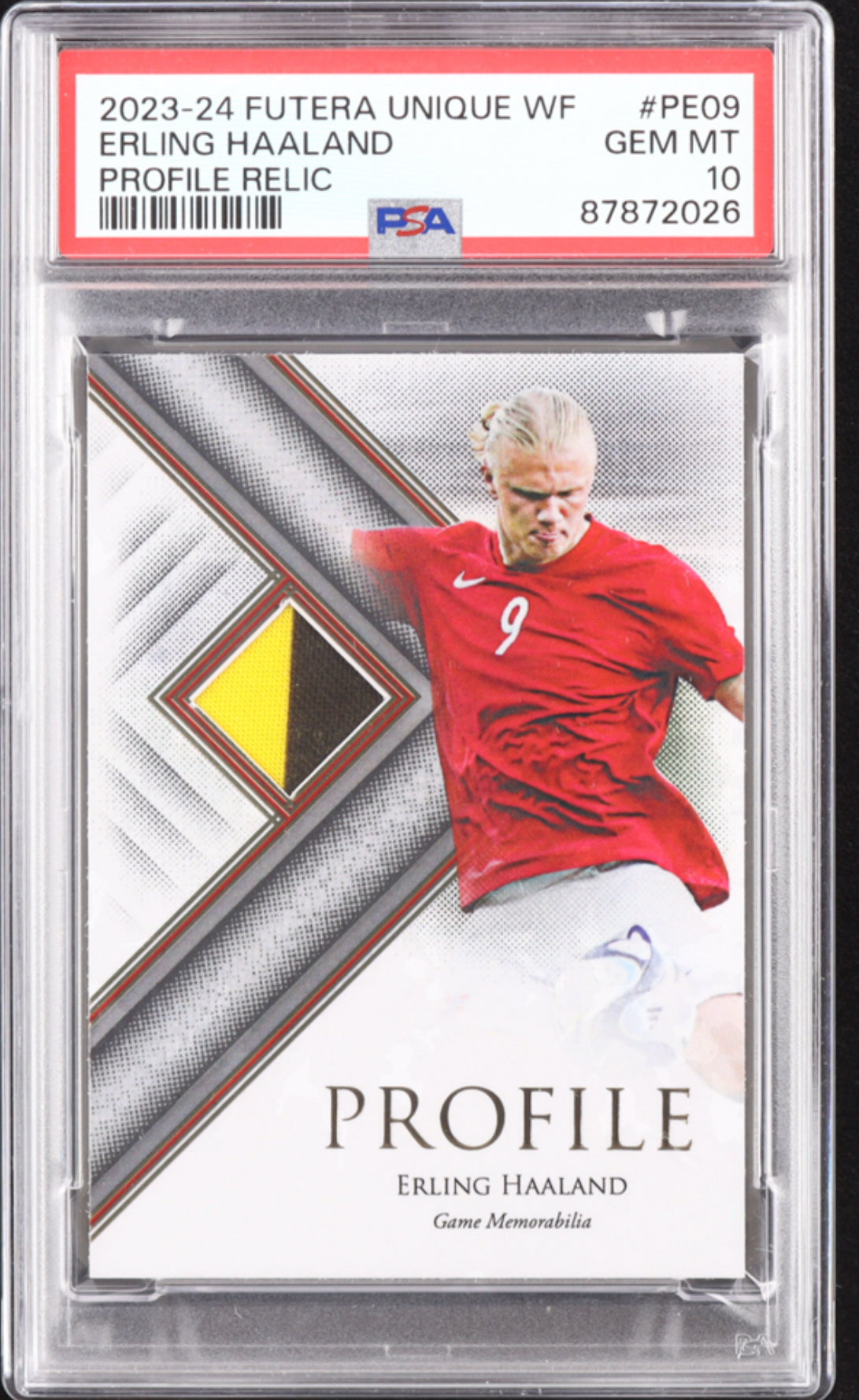 Erling Haaland
2023-24 Futera Unique WF Profile Relic