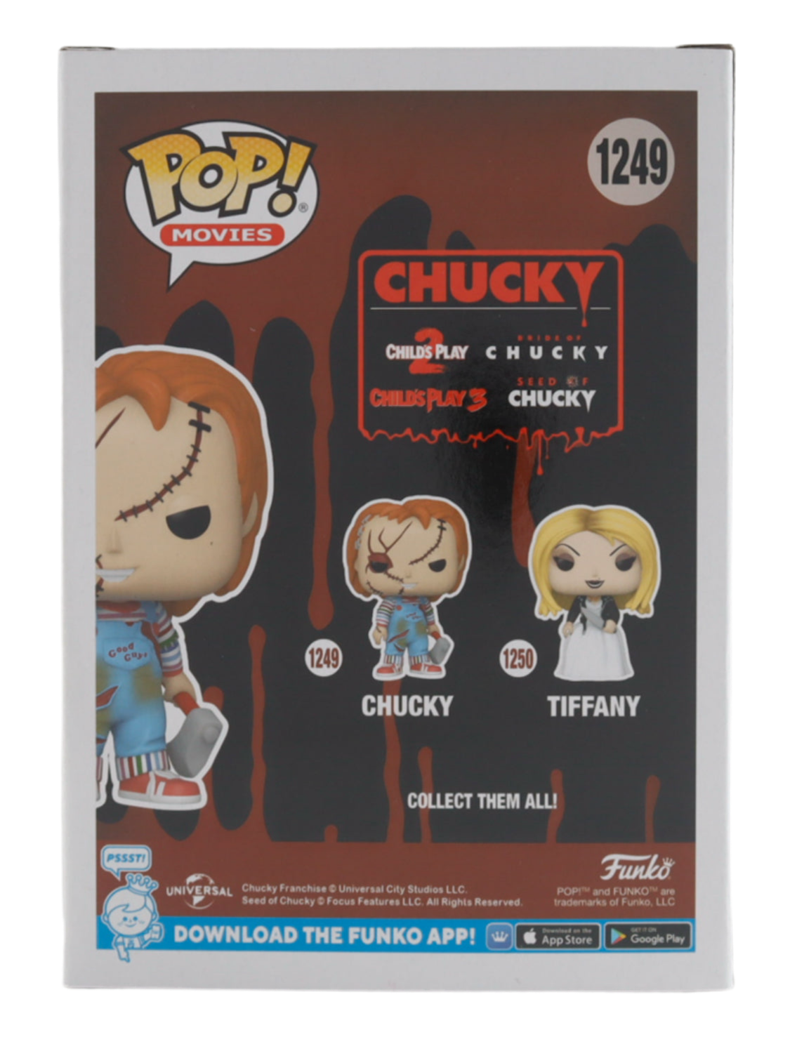 Alex Vincent Signed "Bride of Chucky" #1249 Chucky Funko Pop! Inscribed "Andy"