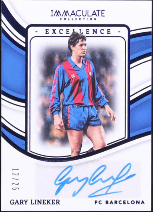 Gary Lineker 2023-24 Immaculate Collection Excellence Autographs Sapphire #EAGL