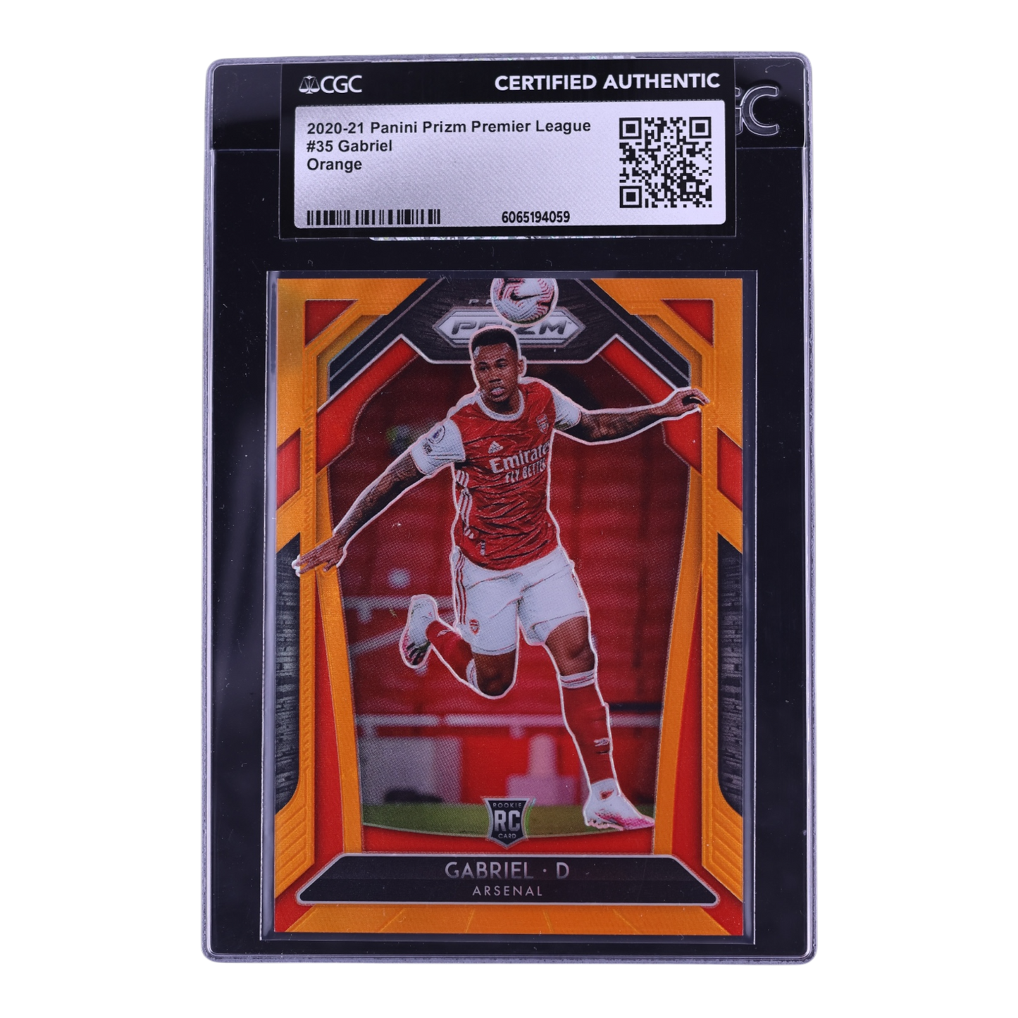 2020 Panini Prizm Premier League Orange Gabriel ROOKIE  #35 CGC AUTH