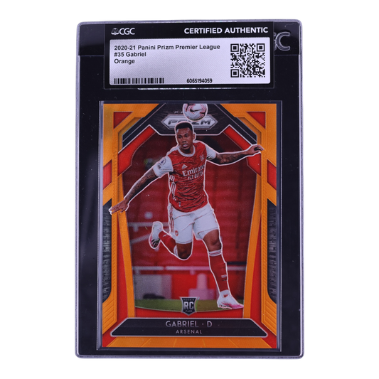 2020 Panini Prizm Premier League Orange Gabriel ROOKIE  #35 CGC AUTH