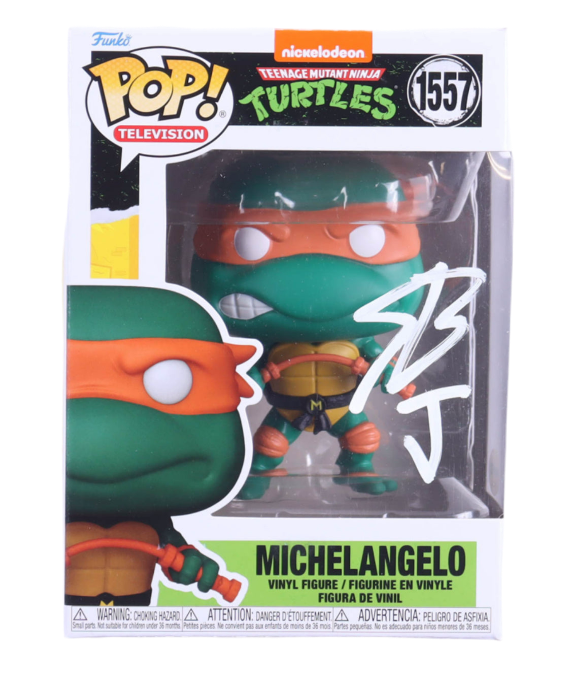Shamon Brown Jr. Signed "Teenage Mutant Ninja Turtles" #1557 Michelangelo Funko Pop! Vinyl Figure (AutographCOA)