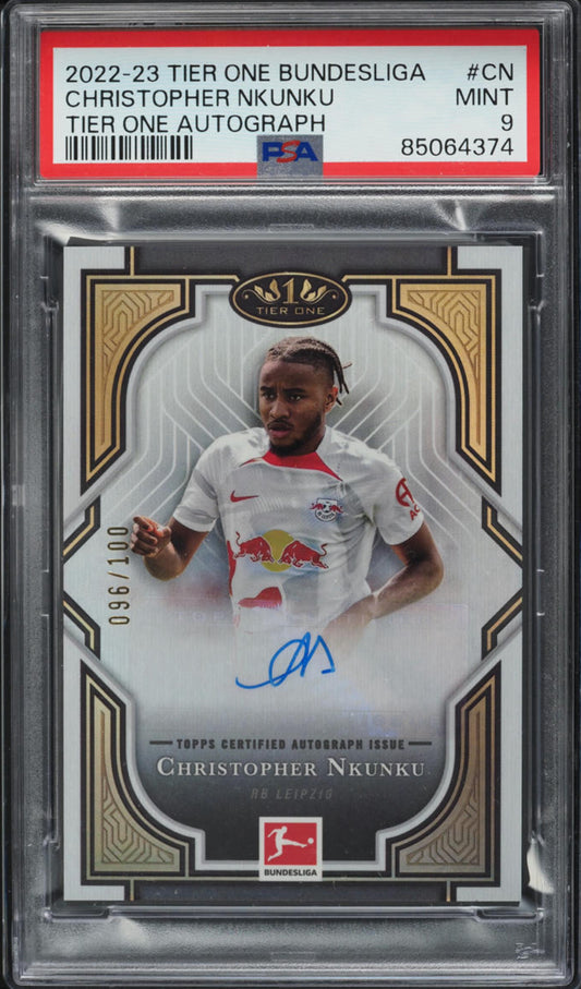 2022 Topps Tier One Bundesliga Christopher Nkunku #TOA-CN