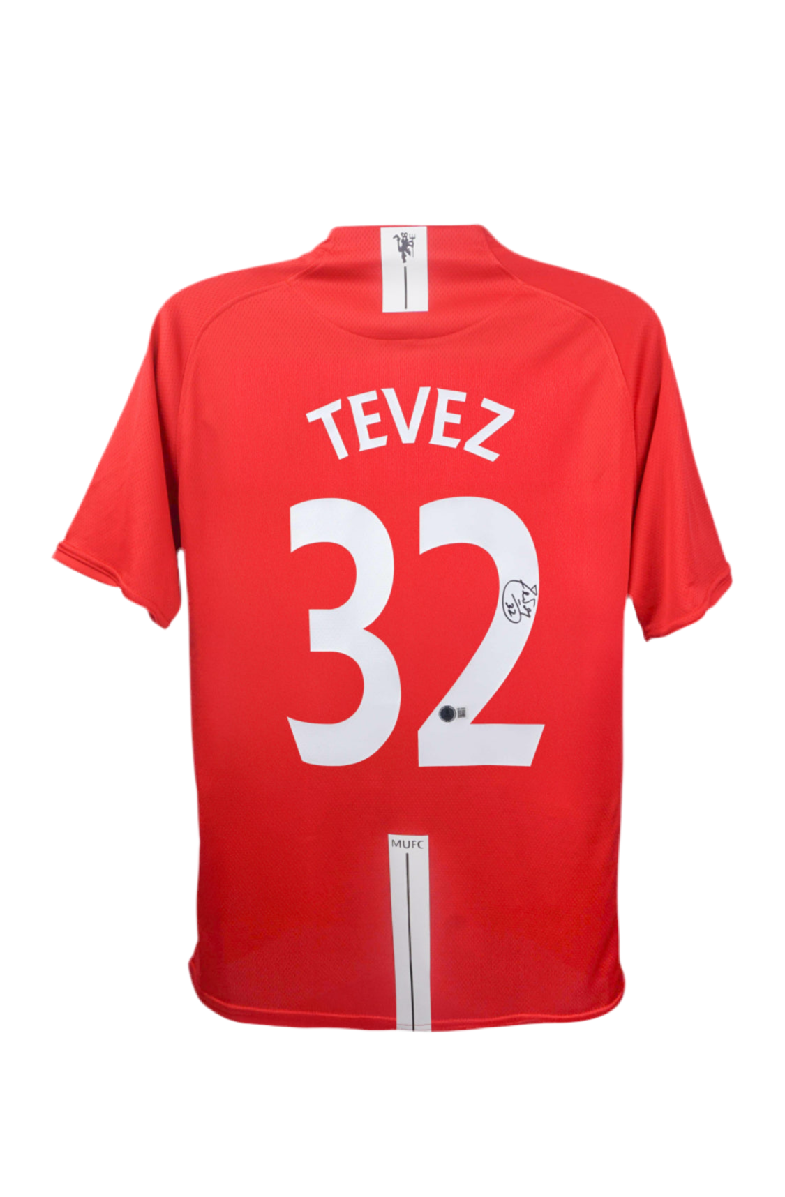 Carlos Tevez Signed Manchester United Nike Authentic Jersey