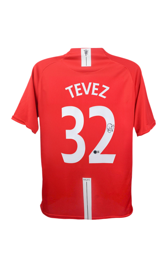 Carlos Tevez Signed Manchester United Nike Authentic Jersey