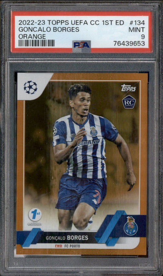 2022 Topps UEFA CC 1st Edition Orange #134 Goncalo Borges RC Rookie