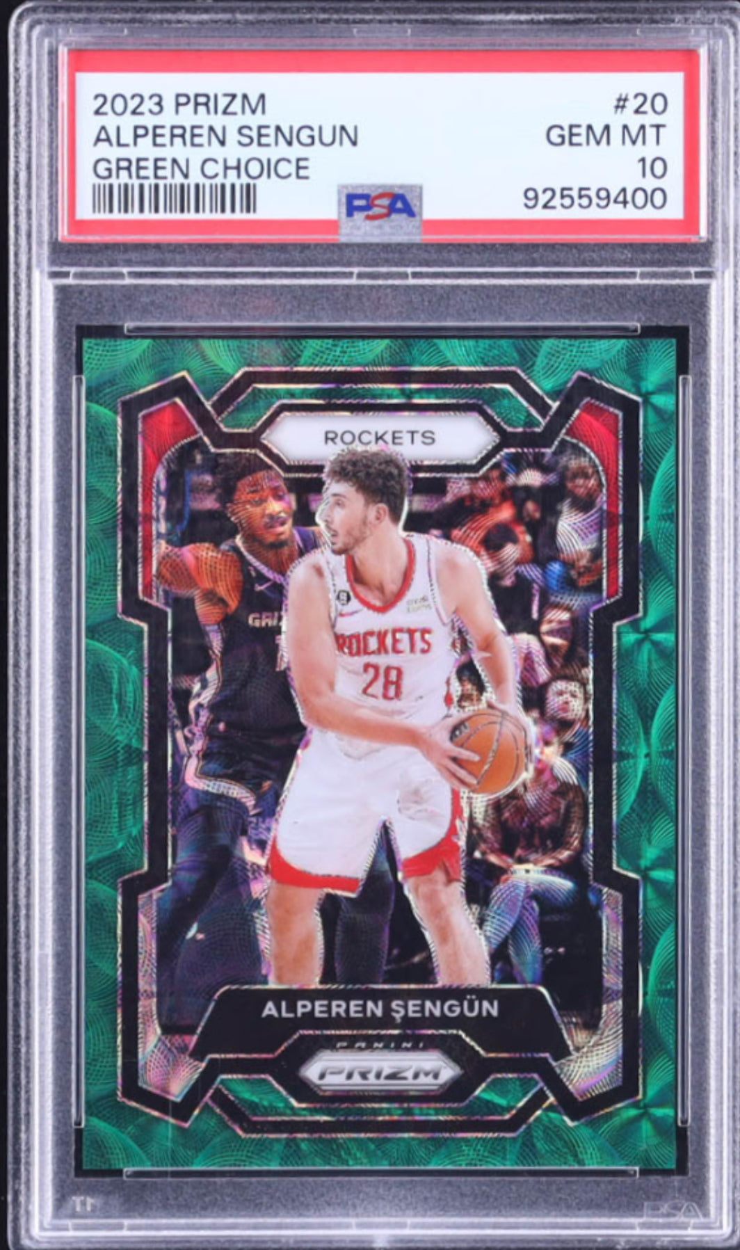 Alperen Sengun 2023-24 Panini Prizm Prizms Choice Green #20