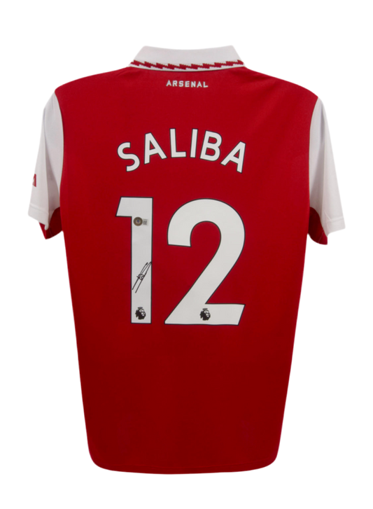 William Saliba Signed Arsenal Adidas Authentic Jersey