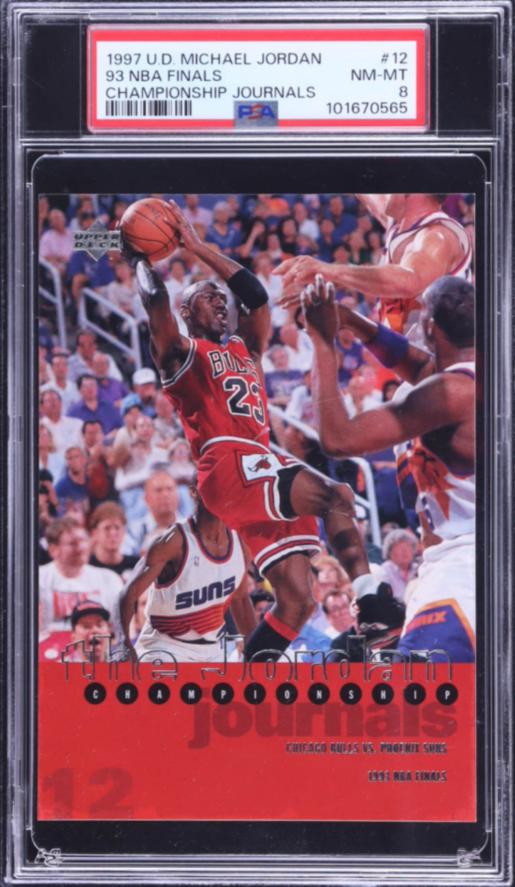 Michael Jordan 1997 Upper Deck Michael Jordan Championship Journals #12 Journal 1993 Versus Phoenix