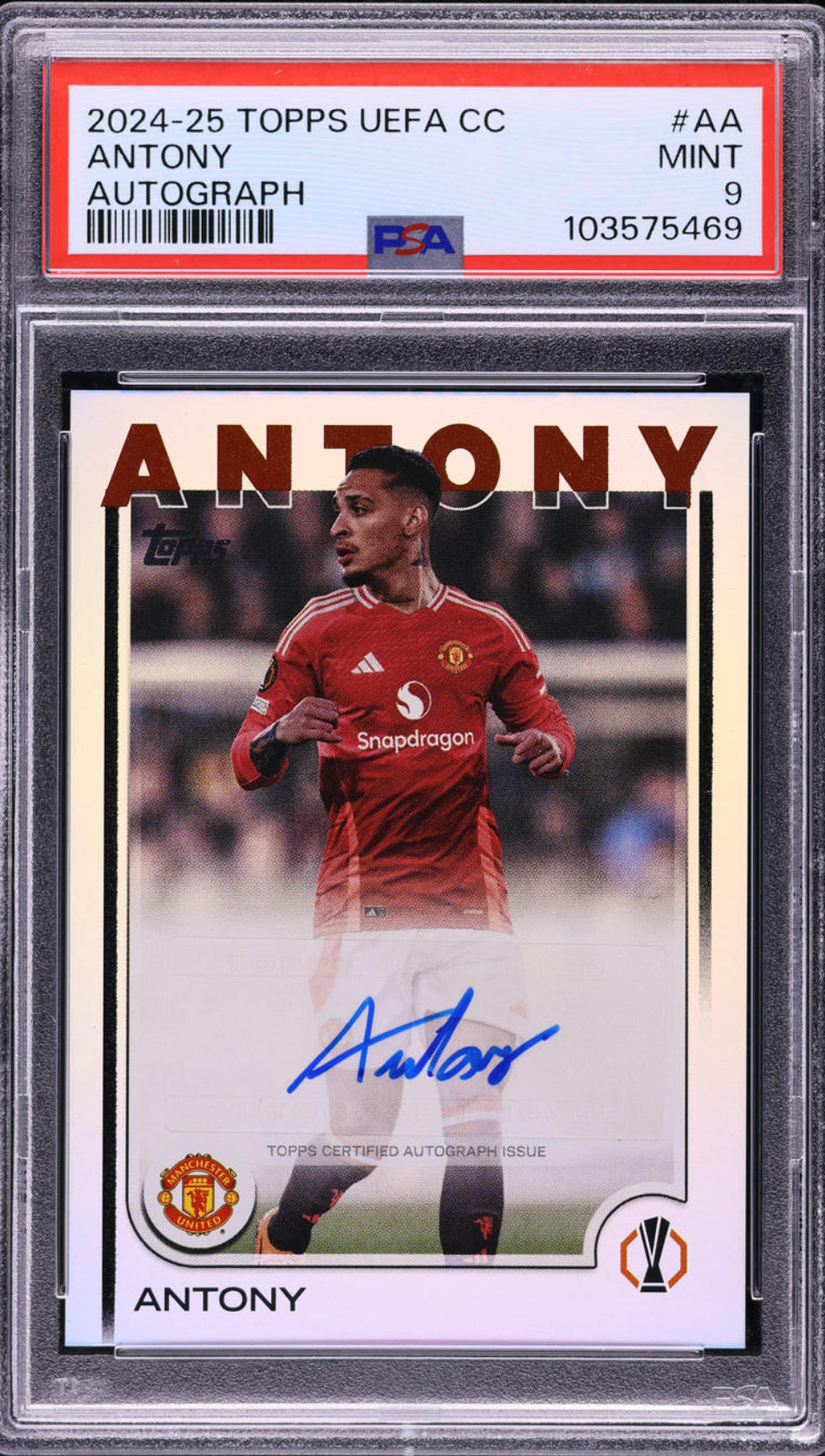 2024 Topps UEFA Club Competitions Antony AUTO #AA