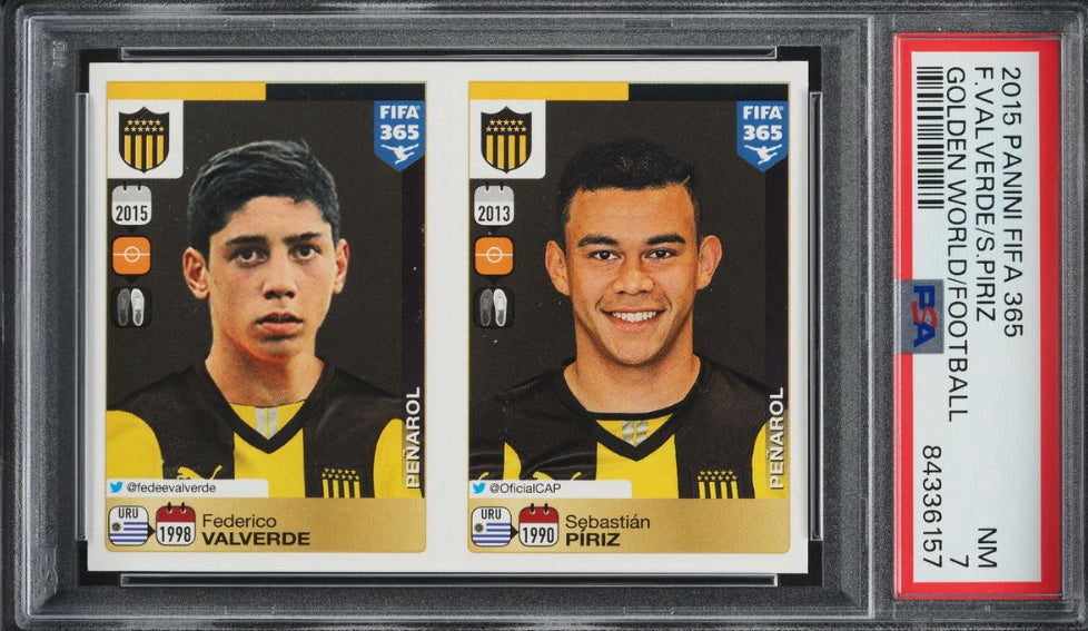 2015 Panini FIFA 365 Golden World Federico Valverde & Sebastian Piriz RC