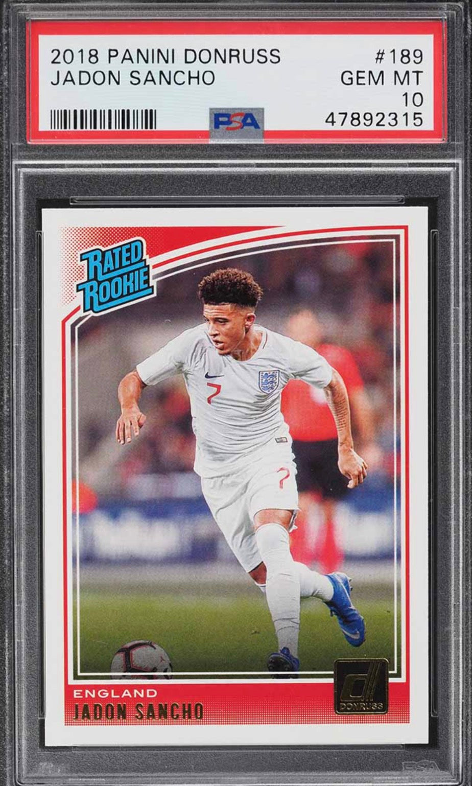 2018 Donruss Soccer Jadon Sancho ROOKIE #189
