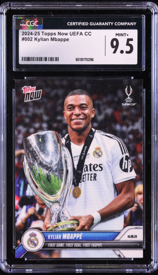 Kylian Mbappe 2024-25 Topps Now UEFA Champions League #2 / Super Cup