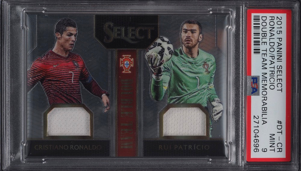 2015 Select Double Team Memorabilia Cristiano Ronaldo Patricio PATCH