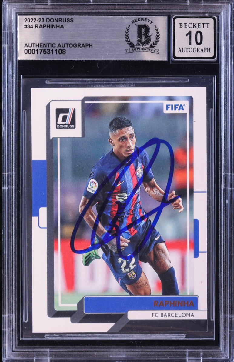 Raphinha Signed 2022-23 Donruss FIFA #34