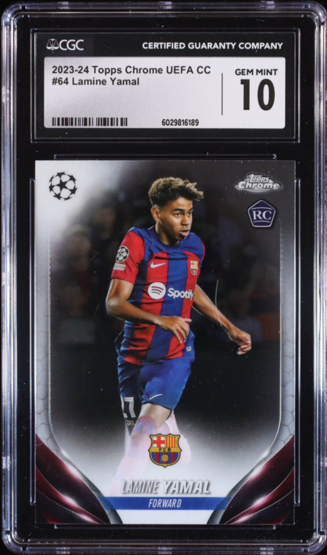 Lamine Yamal 2023-24 Topps Chrome UEFA CC #64