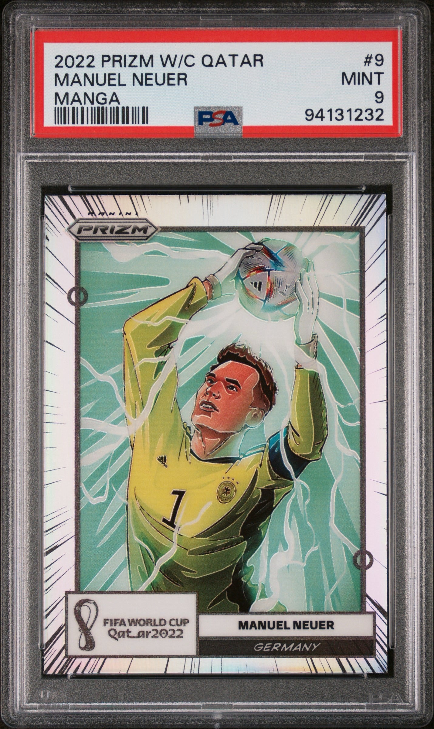 2022 PANINI PRIZM WORLD CUP QATAR MANGA #9 MANUEL NEUER MANGA