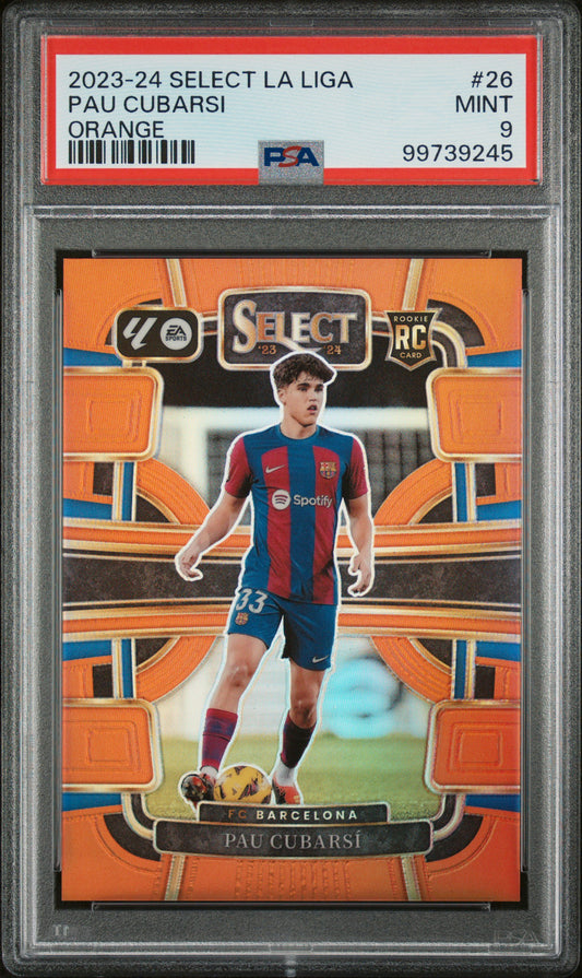2023 Select La Liga Terrace Orange Pau Cubarsi ROOKIE  #26