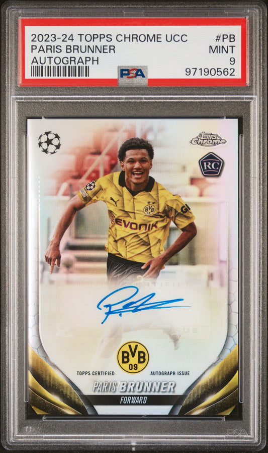 2023 Topps Chrome UEFA Club Competitions Paris Brunner