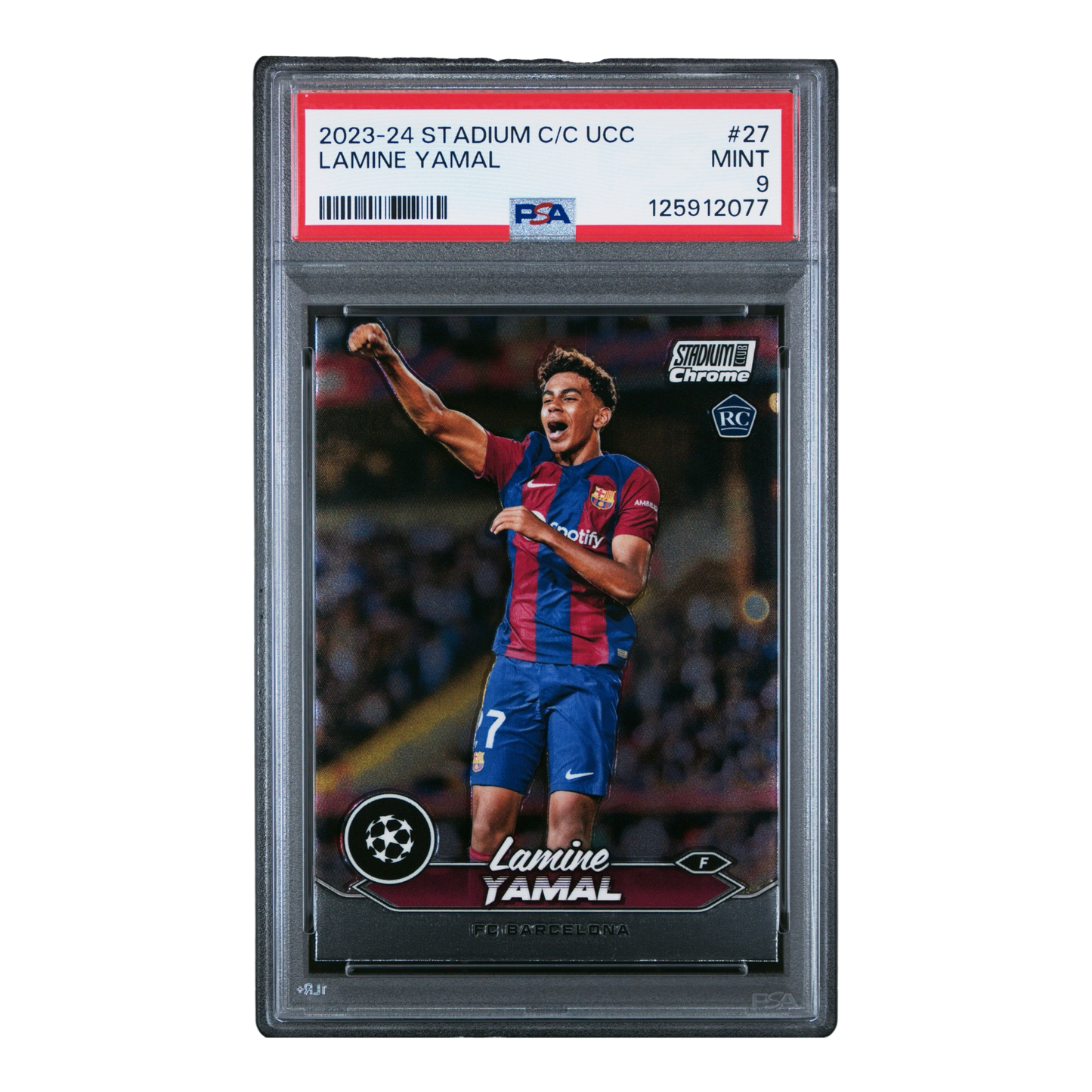 2023-24 TOPPS STADIUM CLUB CHROME UEFA CLUB COMPETITIONS #27 LAMINE YAMAL