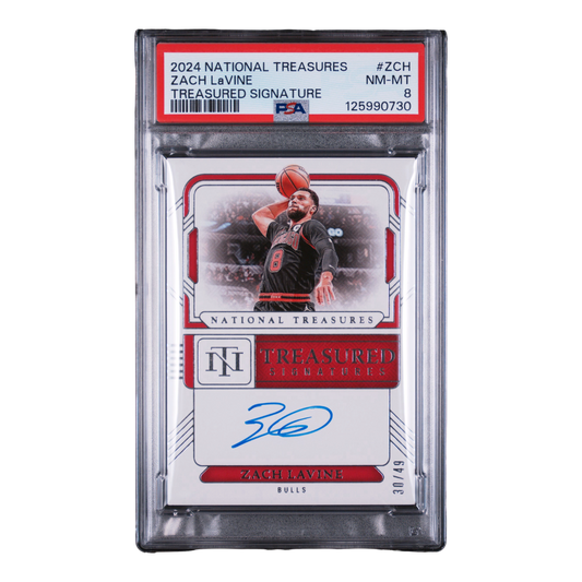 2024 PANINI NATIONAL TREASURES TREASURED SIGNATURES #ZCH ZACH LAVINE