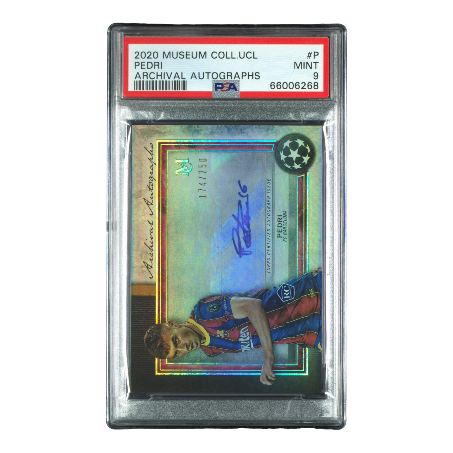 2020 TOPPS MUSEUM COLLECTION UEFA CHAMPIONS LEAGUE ARCHIVAL AUTOGRAPHS #P PEDRI ARCHIVAL AUTOGRAPHS